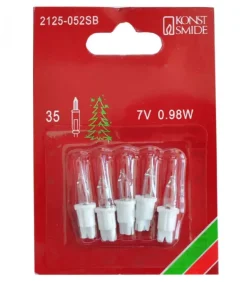 Konstsmide, guirlandes lumineuses de Noël Ampoules Guirlandes De Rechange|5 Ampoules De Rechange 7 V, 0,98 W Pour Guirlande De Noël 35 Lampes
