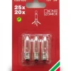 Konstsmide, guirlandes lumineuses de Noël Ampoules Guirlandes De Rechange|3 Ampoules De Rechange 12V, 3W Pour Chandelier Electrique 20 A 25 Lampes