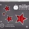 Muller, bougies pour carillons des anges Bougies Pour Manège De Noël Et Pyramide Allemande|20 Bougies De Noël Pour Carillon Des Anges 12 Mm