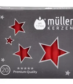Muller, bougies pour carillons des anges Bougies Pour Manège De Noël Et Pyramide Allemande|20 Bougies De Noël Pour Carillon Des Anges 12 Mm
