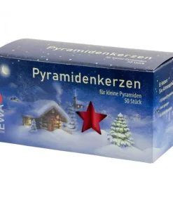 Ewa Kerzen, bougies de Noël et bougies de l'Avent Bougies Pour Manège De Noël Et Pyramide Allemande|50 Bougies De Noël Pour Pyramide, Pyramidenkerzen 14 Mm
