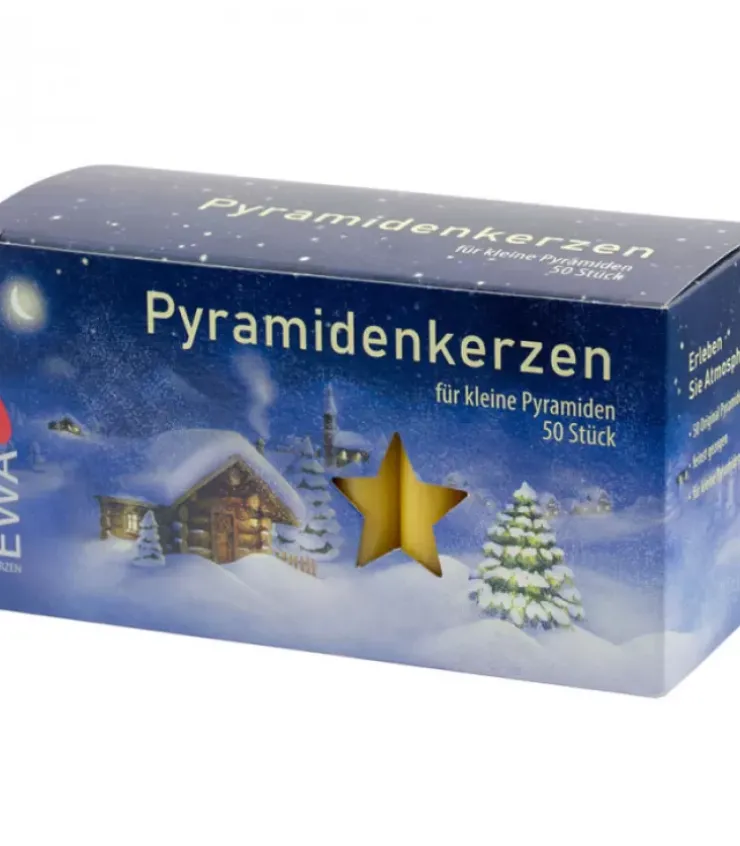 Ewa Kerzen, bougies de Noël et bougies de l'Avent Bougies Pour Manège De Noël Et Pyramide Allemande|50 Bougies De Noël Pour Pyramide, Pyramidenkerzen 14 Mm