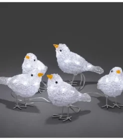 Konstsmide, guirlandes lumineuses de Noël Oiseaux Lumineux Et Animaux Lumineux|5 Oiseaux Lumineux A Led
