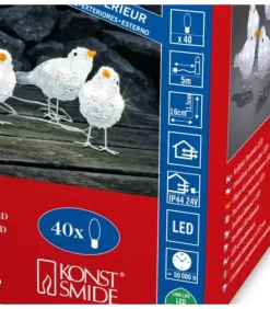 Konstsmide, guirlandes lumineuses de Noël Oiseaux Lumineux Et Animaux Lumineux|5 Oiseaux Lumineux A Led
