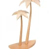 Schalling, crèche moderne Crèche De Noël En Bois|2 Palmiers En Bois Pour Décoration Crèche De Noël