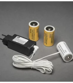 Konstsmide, guirlandes lumineuses de Noël Adaptateur Secteur Pour Articles Sur Piles|Adaptateur Secteur Pour 3 Piles 1,5 V Lr14