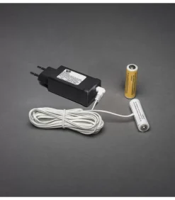 Konstsmide, guirlandes lumineuses de Noël Adaptateur Secteur Pour Articles Sur Piles|Adaptateur Secteur Pour Articles Sur Piles 2 X 1,5 V Aa