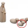Schalling, crèche moderne Personnages De Crèche De Noël|Agneau En Bois Pour Crèche De Noël, 1,5 Cm