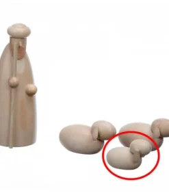 Schalling, crèche moderne Personnages De Crèche De Noël|Agneau En Bois Pour Crèche De Noël, 1,5 Cm