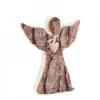 Waldfabrik, photophore en bois et étoile sapin de Noël Anges De Noël En Bois|Ange De Noël En Bois, Avec Coeur Et Echarpe, 12 Cm