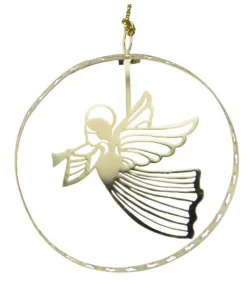 Pluto Produkter, déco de Noël Scandinave Déco De Noël Scandinave|Ange De Noël Volant, Déco Sapin Metal Dore Ronde