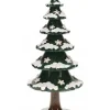 Hubrig, figurines pour enfant Village De Noël Miniature|Arbre D'Hiver Avec Cristaux De Neige - Village De Noël Miniature