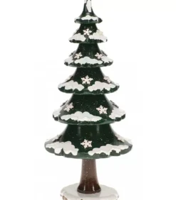 Hubrig, figurines pour enfant Village De Noël Miniature|Arbre D'Hiver Avec Cristaux De Neige - Village De Noël Miniature