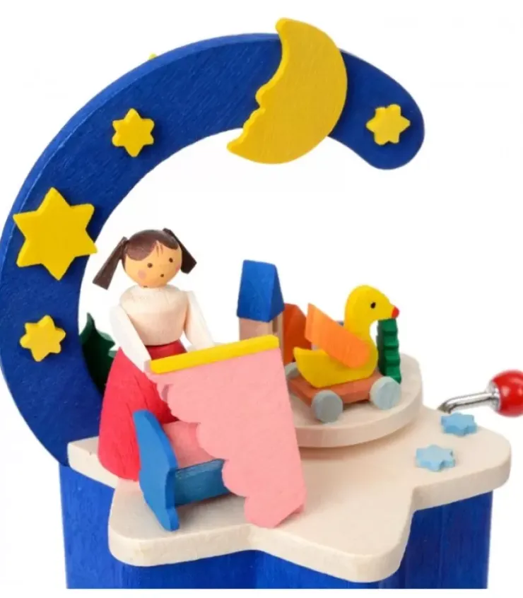 Graupner, décoration de sapin de Noël, Déco Noël enfant Boite A Musique Noël|Boite A Musique A Manivelle Bleu, Chambre D'Enfant