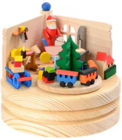 Graupner, décoration de sapin de Noël, Déco Noël enfant Boite A Musique Noël|Boite A Musique Bois, Atelier Du Père Noël