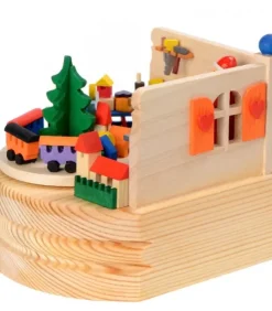 Graupner, décoration de sapin de Noël, Déco Noël enfant Boite A Musique Noël|Boite A Musique Bois, Atelier Du Père Noël