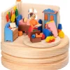 Graupner, décoration de sapin de Noël, Déco Noël enfant Boite A Musique Noël|Boite A Musique Bois, L'Heure Du Coucher