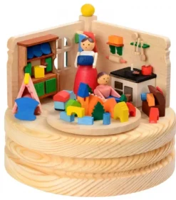 Graupner, décoration de sapin de Noël, Déco Noël enfant Boite A Musique Noël|Boite A Musique En Bois, Jeux D'Enfant