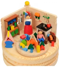 Graupner, décoration de sapin de Noël, Déco Noël enfant Boite A Musique Noël|Boite A Musique En Bois, Jeux D'Enfant
