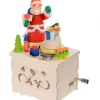 Graupner, décoration de sapin de Noël, Déco Noël enfant Boite A Musique Noël|Boite A Musique Enfant A Manivelle, Père Noël Et Jouets