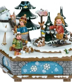 Hubrig, figurines pour enfant Boite A Musique Noël|Boite A Musique Noël, Jeux D'Enfants Dans LÀ Neige