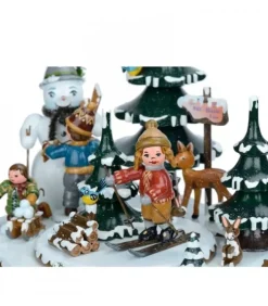 Hubrig, figurines pour enfant Boite A Musique Noël|Boite A Musique Noël, Jeux D'Enfants Dans LÀ Neige