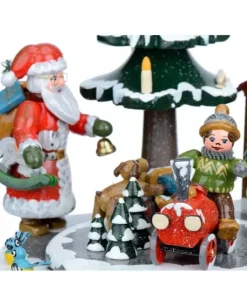 Hubrig, figurines pour enfant Boite A Musique Noël|Boite A Musique Noël, Veillee Autour Du Sapin
