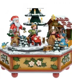 Hubrig, figurines pour enfant Boite A Musique Noël|Boite A Musique Noël, Veillee Autour Du Sapin
