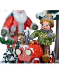 Hubrig, figurines pour enfant Boite A Musique Noël|Boite A Musique Noël, Veillee Autour Du Sapin