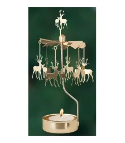 Pluto Produkter, déco de Noël Scandinave Bougeoirs Carrousels Photophore De Noël|Bougeoir Carrousel Cerf Dore