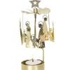 Pluto Produkter, déco de Noël Scandinave Bougeoirs Carrousels Photophore De Noël|Bougeoir Carrousel Crèche Doree Nativite