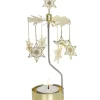 Pluto Produkter, déco de Noël Scandinave Bougeoirs Carrousels Photophore De Noël|Bougeoir Carrousel Etoiles Dorees