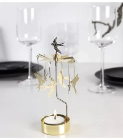 Pluto Produkter, déco de Noël Scandinave Bougeoirs Carrousels Photophore De Noël|Bougeoir Carrousel Hirondelles