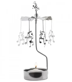 Pluto Produkter, déco de Noël Scandinave Bougeoirs Carrousels Photophore De Noël|Bougeoir Carrousel Notes De Musique
