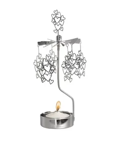 Pluto Produkter, déco de Noël Scandinave Bougeoirs Carrousels Photophore De Noël|Bougeoir Carrousel Petits Coeurs Saint-Valentin