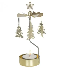 Pluto Produkter, déco de Noël Scandinave Bougeoirs Carrousels Photophore De Noël|Bougeoir Carrousel Sapins De Noël Dores