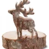 Waldfabrik, photophore en bois et étoile sapin de Noël Bougeoirs En Bois|Bougeoir En Bois Brame Du Cerf, 13 Cm
