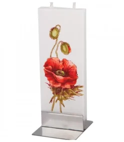 Flatyz, bougie décorative scandinave Bougies Décoratives|Bougie Décorative Fleur De Coqueliquot