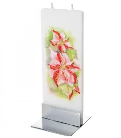 Flatyz, bougie décorative scandinave Bougies Décoratives|Bougie Décorative Poinsettia
