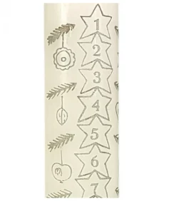 Ewa Kerzen, bougies de Noël et bougies de l'Avent Bougies De L'Avent|Bougie De L'Avent Graduee, 25 Cm