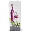 Flatyz, bougie décorative scandinave Bougies Décoratives|Bougie Design Bouteille Vin Rouge Et Verre