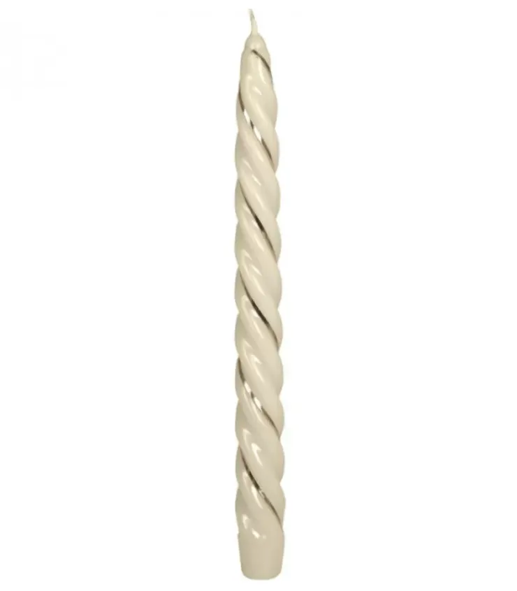 Ewa Kerzen, bougies de Noël et bougies de l'Avent Bougies Décoratives|Bougie Torsadee Pour Chandelier 25 Cm