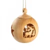 Waldfabrik, photophore en bois et étoile sapin de Noël Boules De Noël En Bois|Boule De Noël En Bois, Motif Cerf, 6 Cm