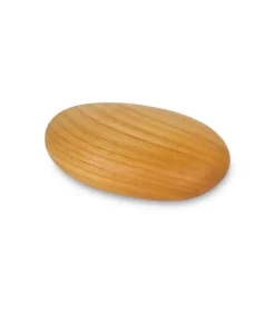 Waldfabrik, photophore en bois et étoile sapin de Noël Objet Déco Bois|Caillou En Bois Poli Teinte, 9 Cm