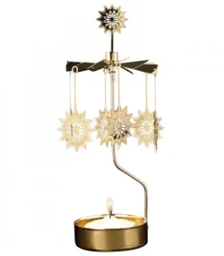 Pluto Produkter, déco de Noël Scandinave Bougeoirs Carrousels Photophore De Noël|Carrousel De Noël Motif Etoiles
