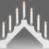 Konstsmide, guirlandes lumineuses de Noël Chandeliers De Noël À 7 Branches|Chandelier À 7 Branches Electrique En Bois Blanc