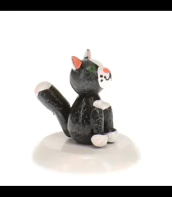 Hubrig, figurines pour enfant Village De Noël Miniature|Chat Noir , Village De Noël Miniature