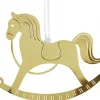 Pluto Produkter, déco de Noël Scandinave Déco De Noël Scandinave|Cheval A Bascule Design En Metal Dore A Suspendre