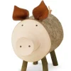 Waldfabrik, photophore en bois et étoile sapin de Noël Animaux En Bois|Cochon En Bois, 7 Cm