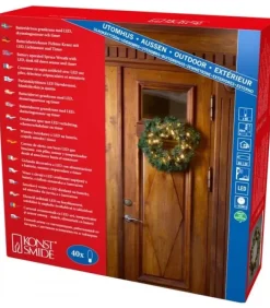 Konstsmide, guirlandes lumineuses de Noël Guirlande Lumineuse Extérieur|Couronne De Noël Lumineuse Sapin, 45 Cm